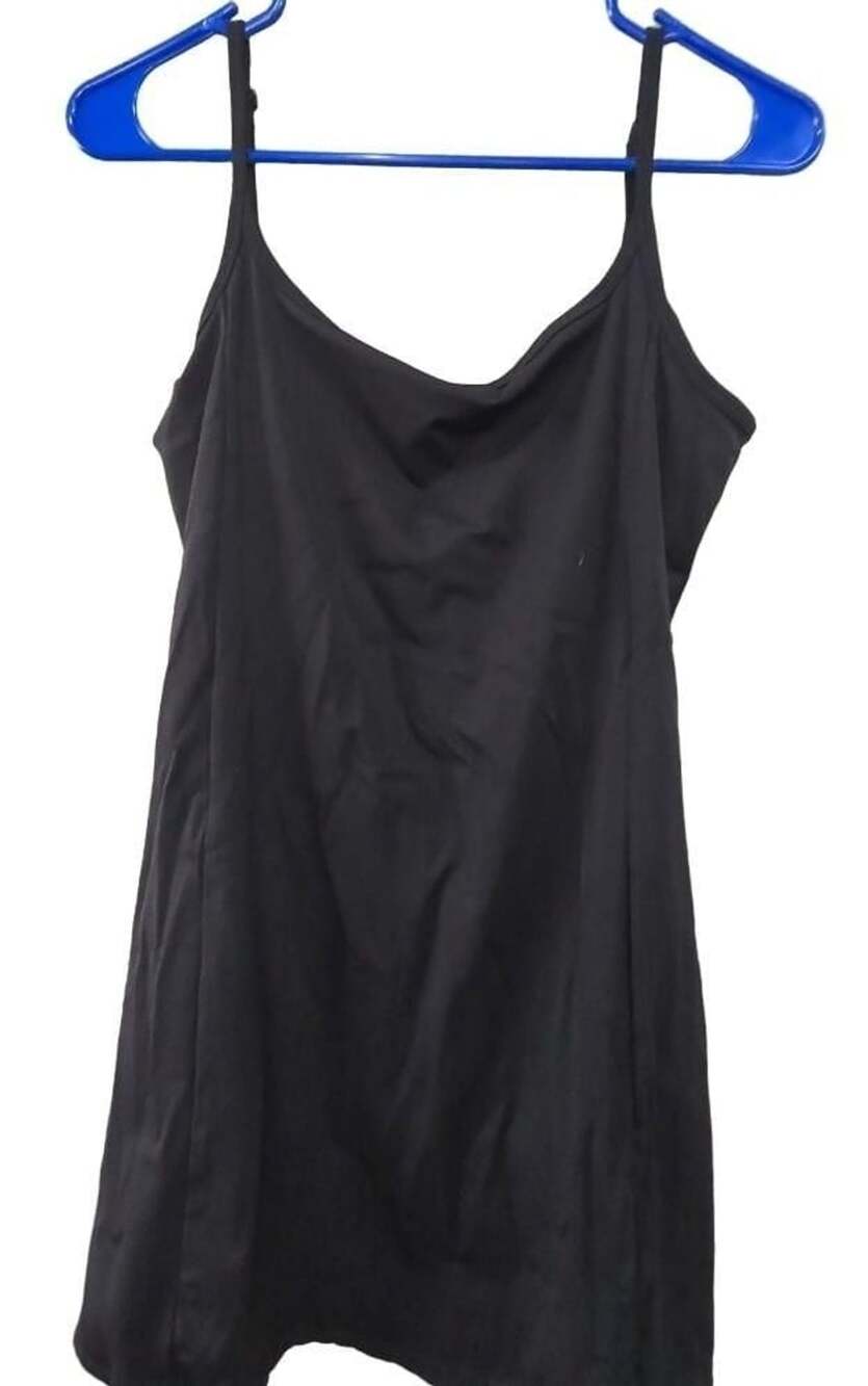 Qinsen Black Dress with built-in shorts